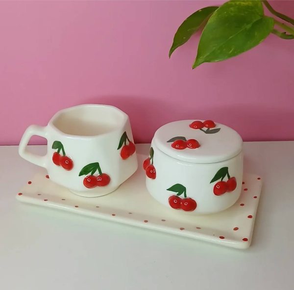 ست چای خوری طرح آلبالو